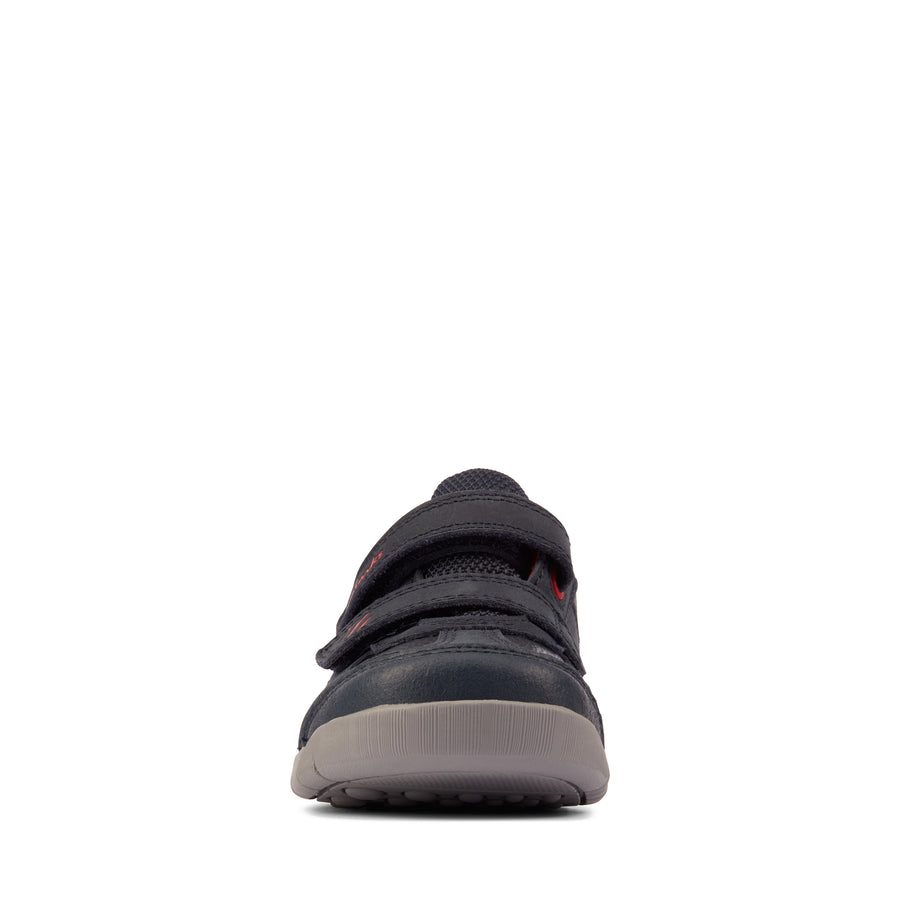 Clarks - Rex Play T - Navy/ Red