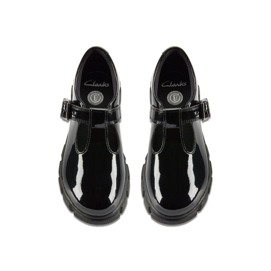 Clarks - Evyn Bar K - Black Patent