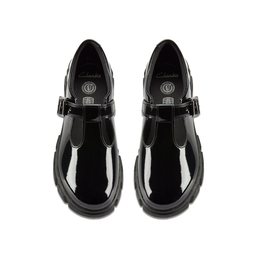 Clarks - Evyn Bar Y - Black Patent