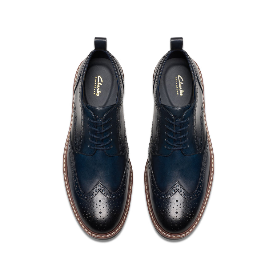 Clarks - Aldwin Limit - Navy Leather