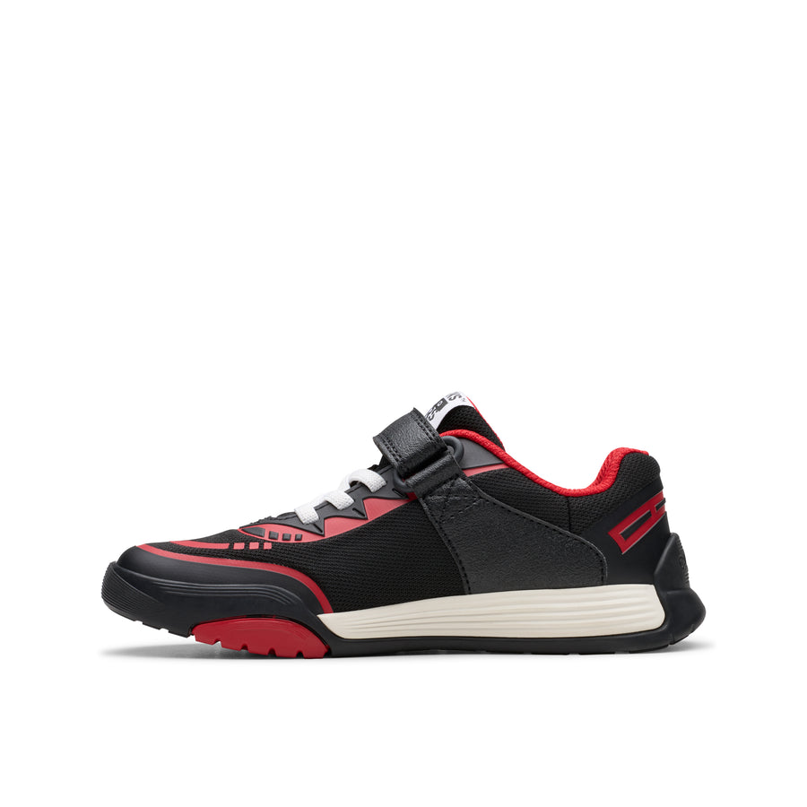 Clarks - CicaStarFlexK - Black/ Red