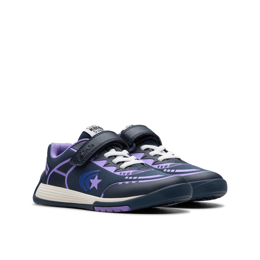 Clarks - CicaStarFlexK - Navy Purple