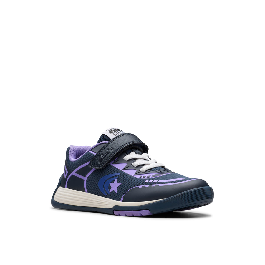 Clarks - CicaStarFlexK - Navy Purple