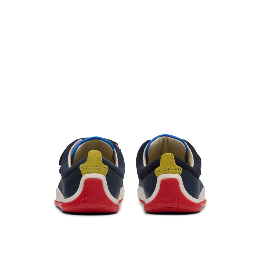 Clarks - Noodle Fun T - Navy/ Red