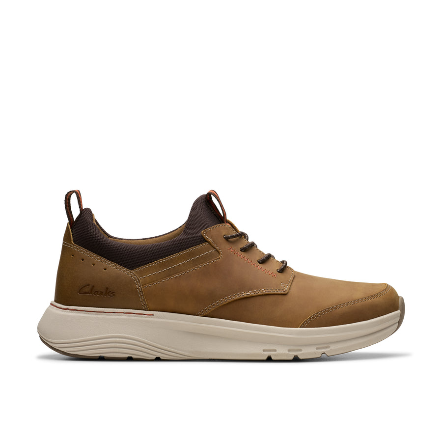 Clarks - Motion Trek EZ Dark Tan Leather