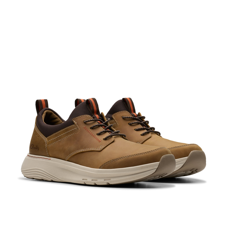 Clarks - Motion Trek EZ Dark Tan Leather