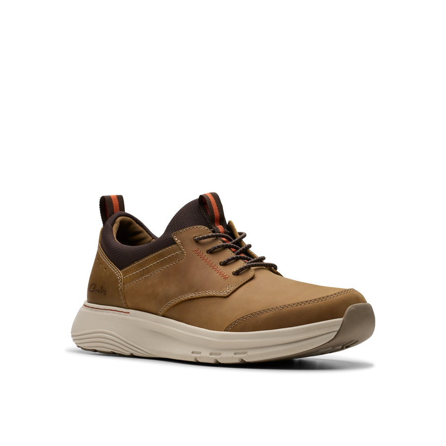 Clarks - Motion Trek EZ Dark Tan Leather