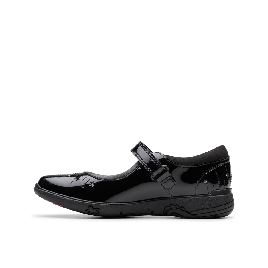 Clarks 26182163 - Relda Wish Black Patent