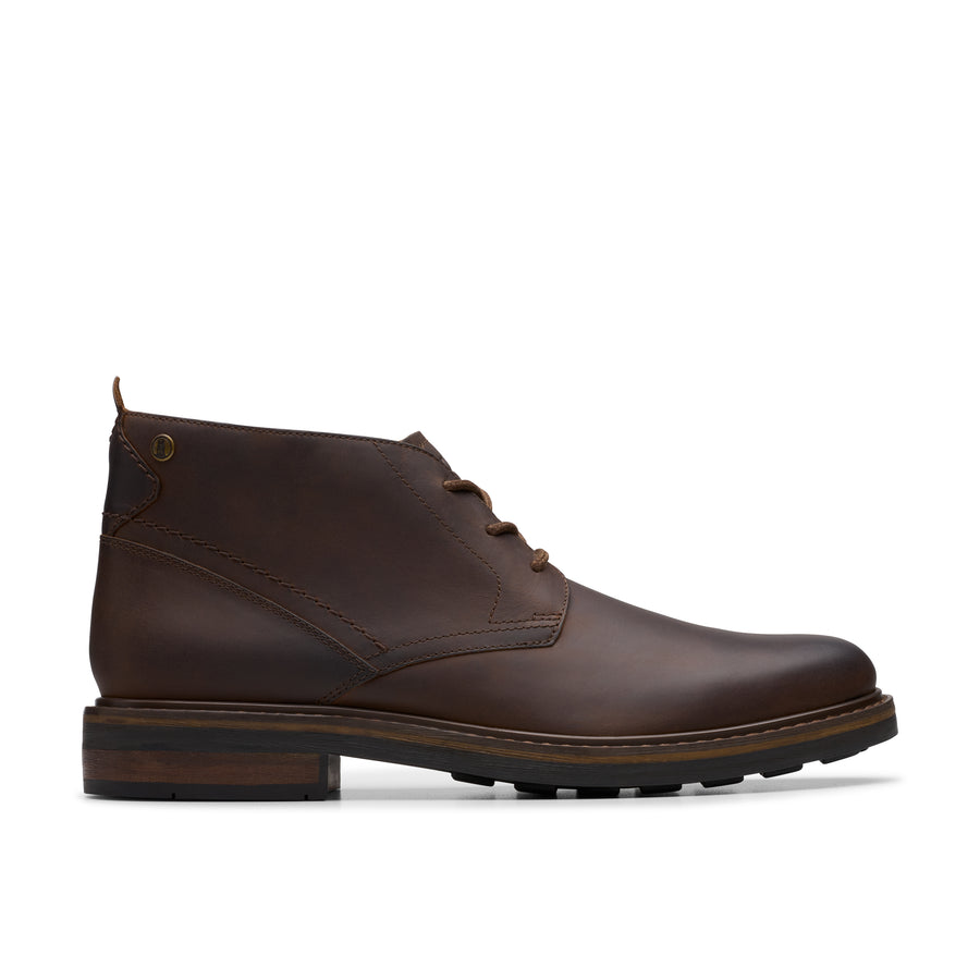 Clarks - Newford Mid -  Brown/Beeswax Leather