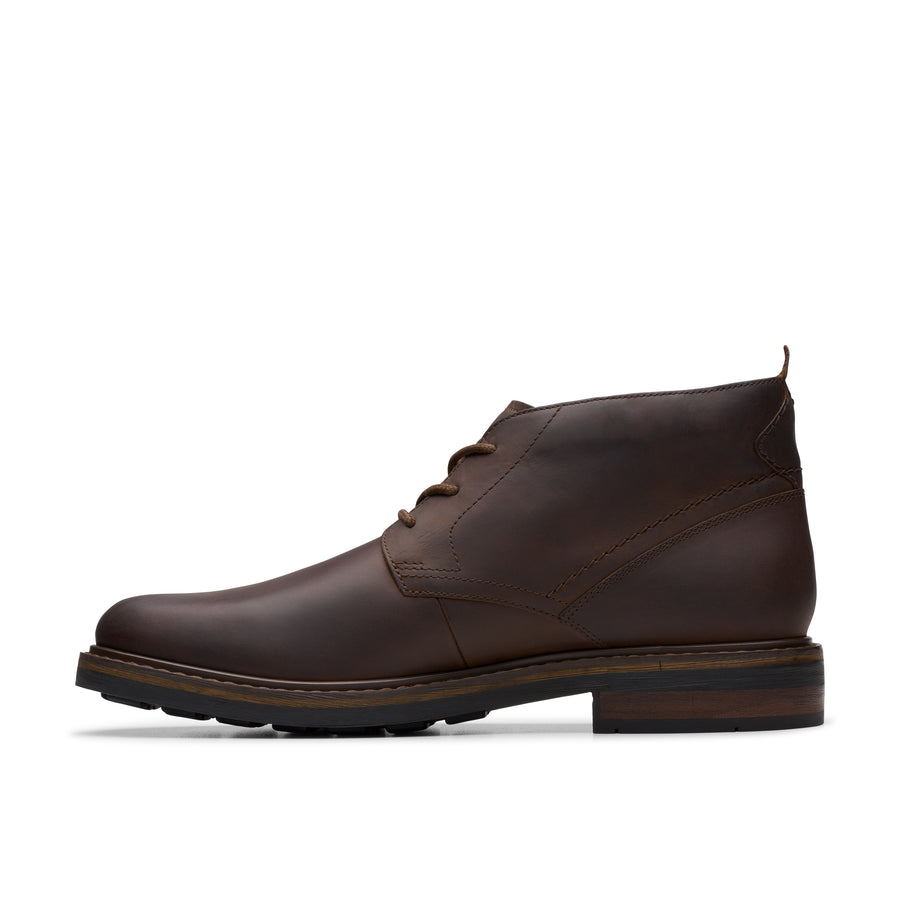 Clarks - Newford Mid -  Brown/Beeswax Leather