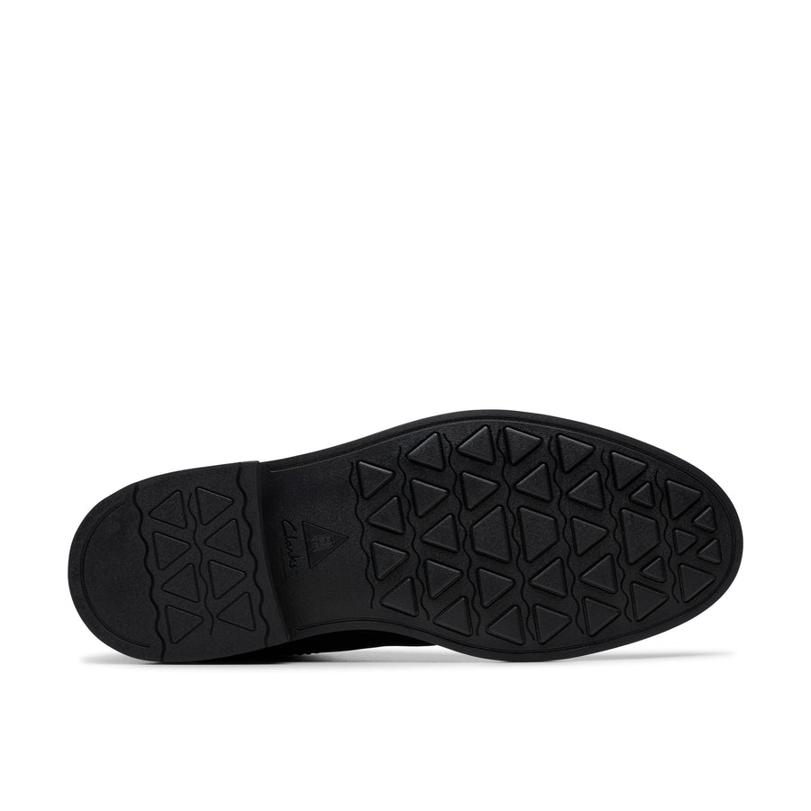 Clarks - Newford Mid - Black Leather