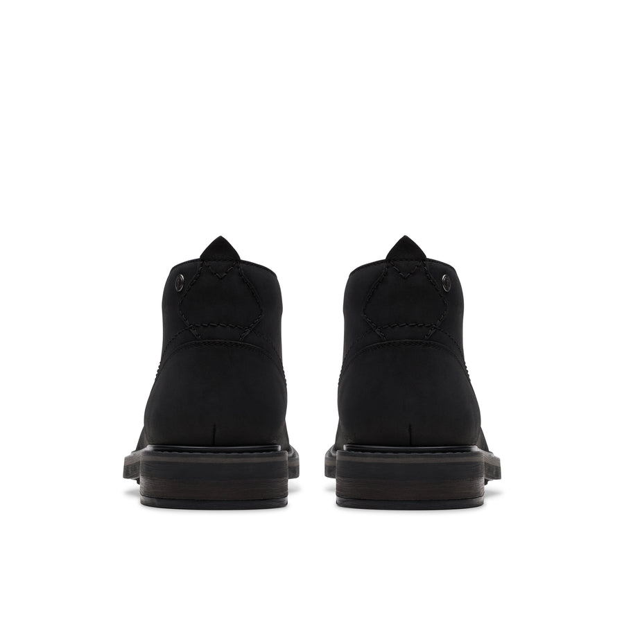 Clarks - Newford Mid - Black Leather