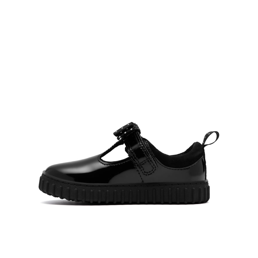 Clarks - Cove Bow T - Black Patent