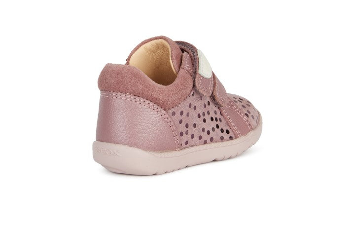 Geox - B164PA | Dark Pink| Lightweight Runner. Perfect for baby's first steps. Lightweight design to provide for easy movement, support and protection for little feet. 