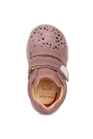 Geox - B164PA | Dark Pink| Lightweight Runner. Perfect for baby's first steps. Lightweight design to provide for easy movement, support and protection for little feet. 