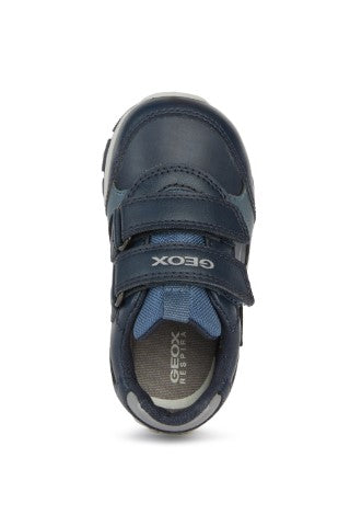 Geox - B363XA | Navy/ Avio | Lightweight runners for Baby Boy. Perfect for baby's first steps. Lightweight design to provide for easy movement, support and protection for little feet. 