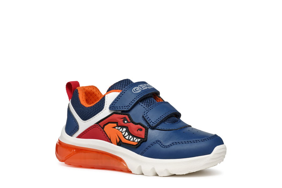 Geox J46LBA Avio/ Red – Hanrahans Shoe Shop1